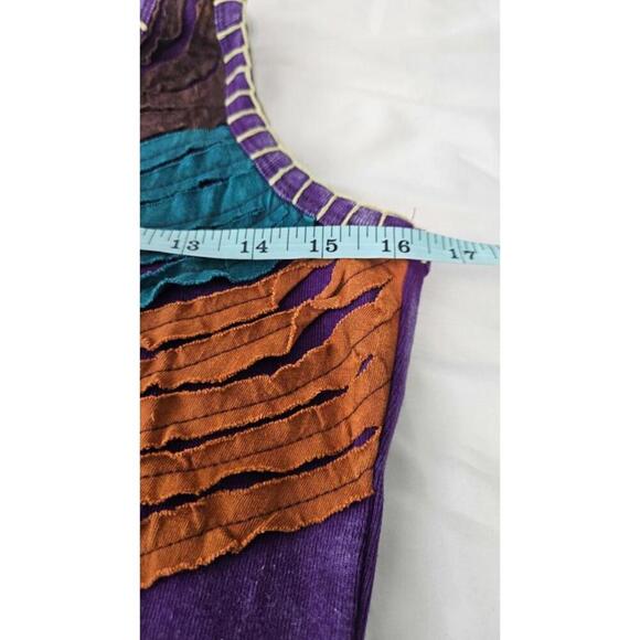 K.P.C. Women's Colorful Handmade in Nepal Bohemian Embroidered Dress Small - Picture 9 of 10